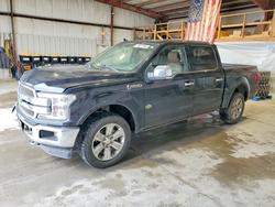 Salvage trucks for sale at Sikeston, MO auction: 2018 Ford F150 Supercrew