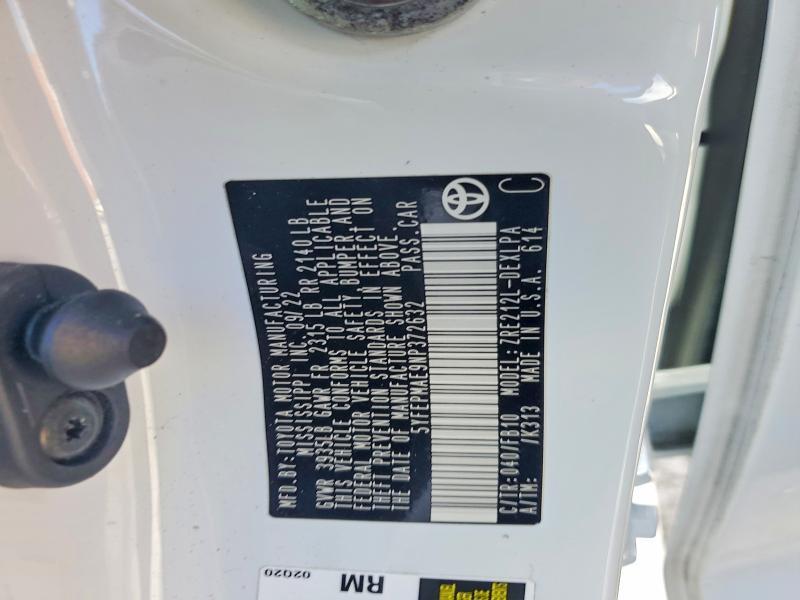 2022 Toyota Corolla le