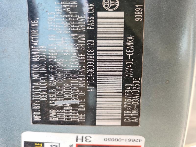 2009 Toyota Camry le