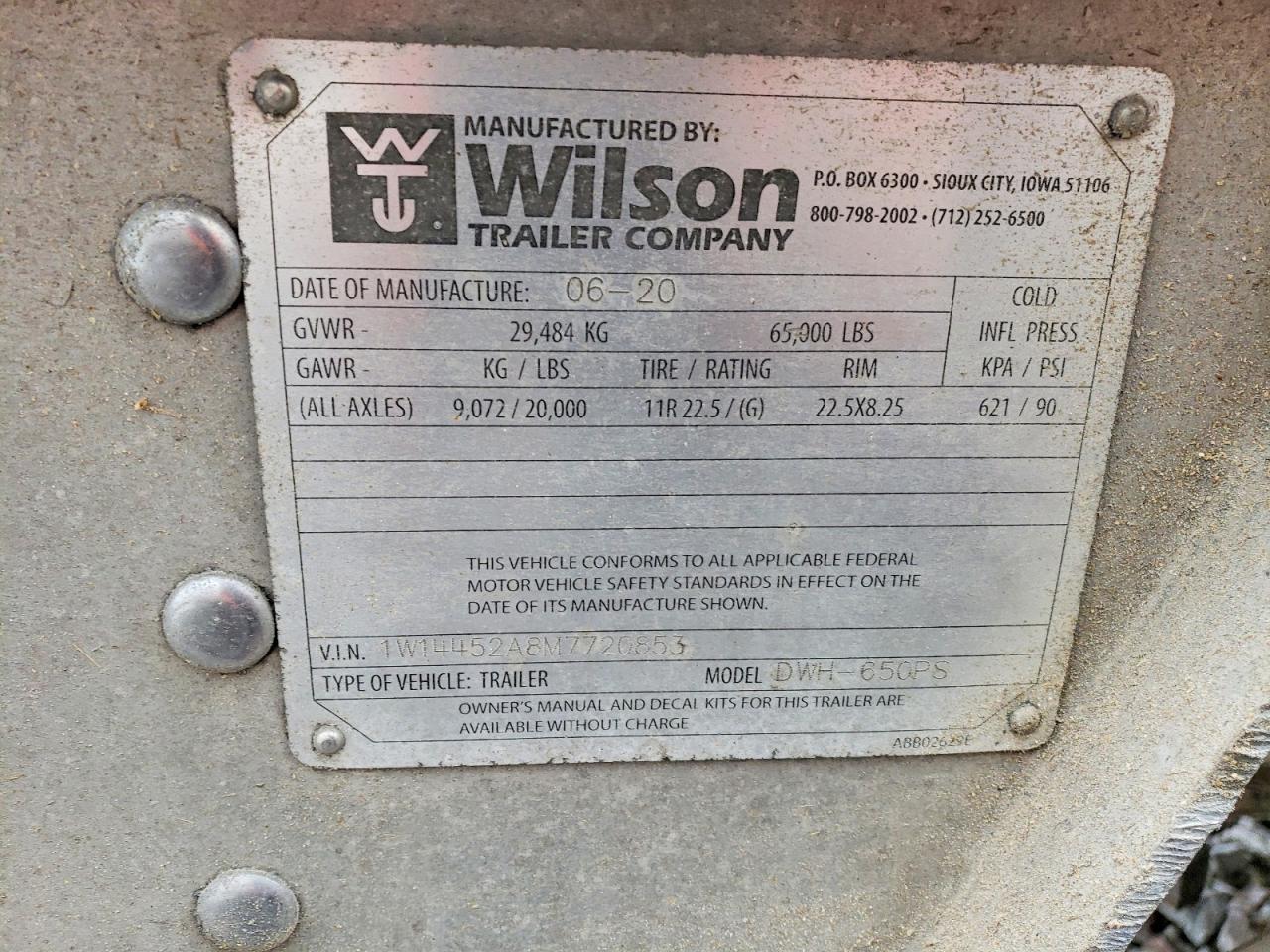 2021 Wilson Hopper Trl Trailers