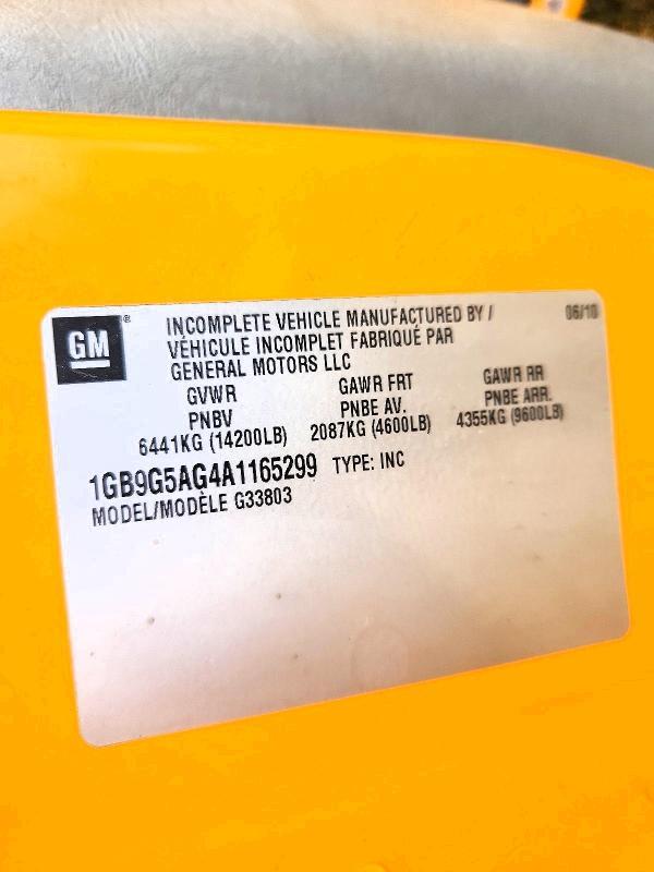 2010 Chevrolet 2010 Thomas Minotour G4500-school bus