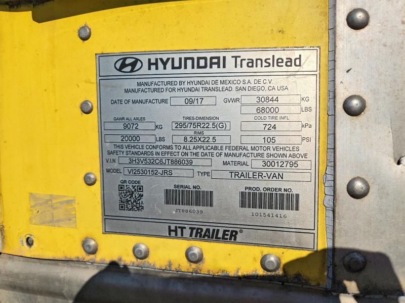 2018 Hyundai Translead Inc 2018 Hyundai Translead VI2530152-JRS DRY Van Trail