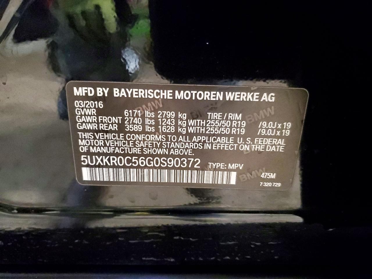 2016 BMW X5 Xdrive35i