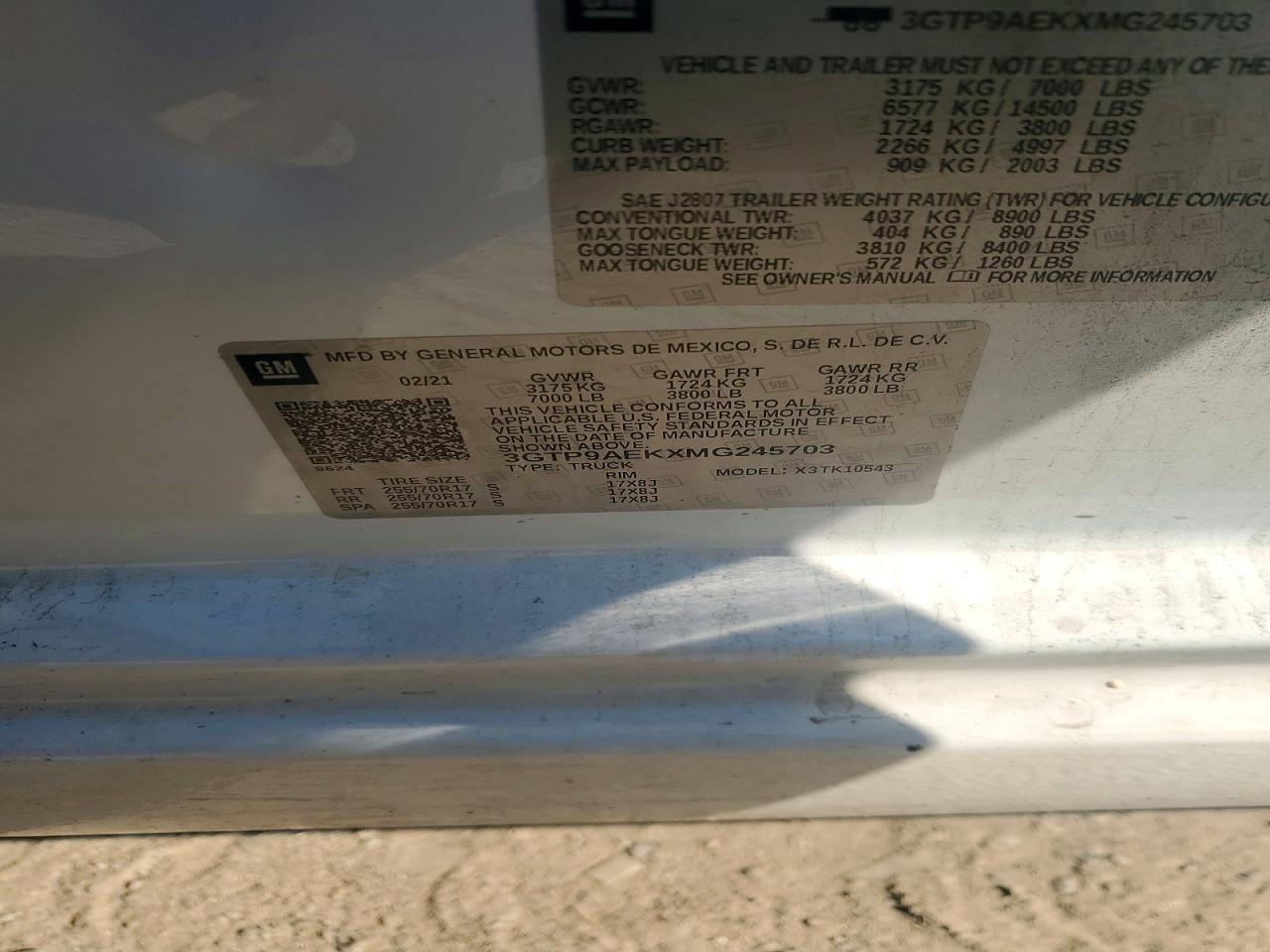 2021 GMC Sierra K1500