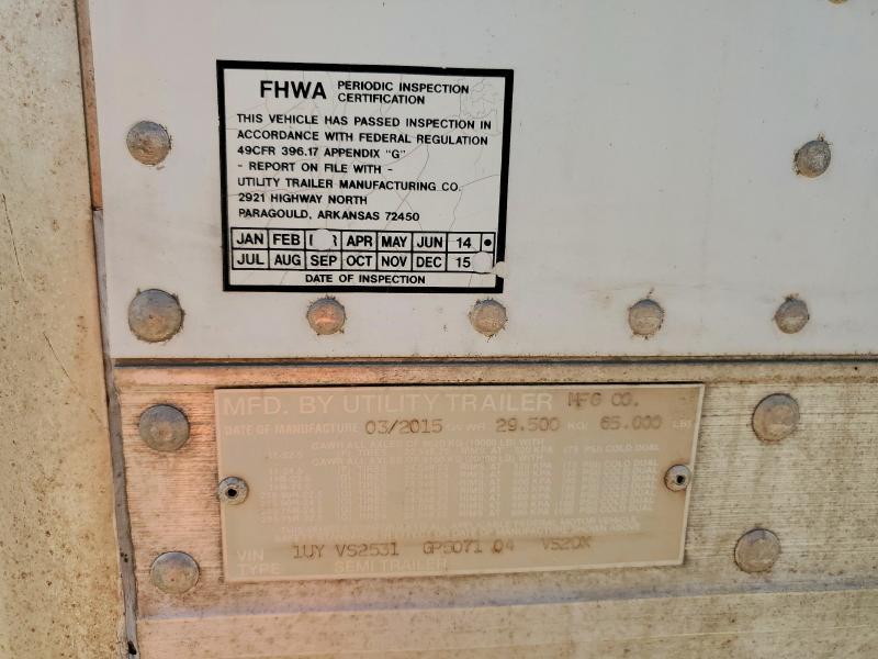 2016 Utility Trailer Manufactu 2016 Utility VS2DX DRY Van Trailer
