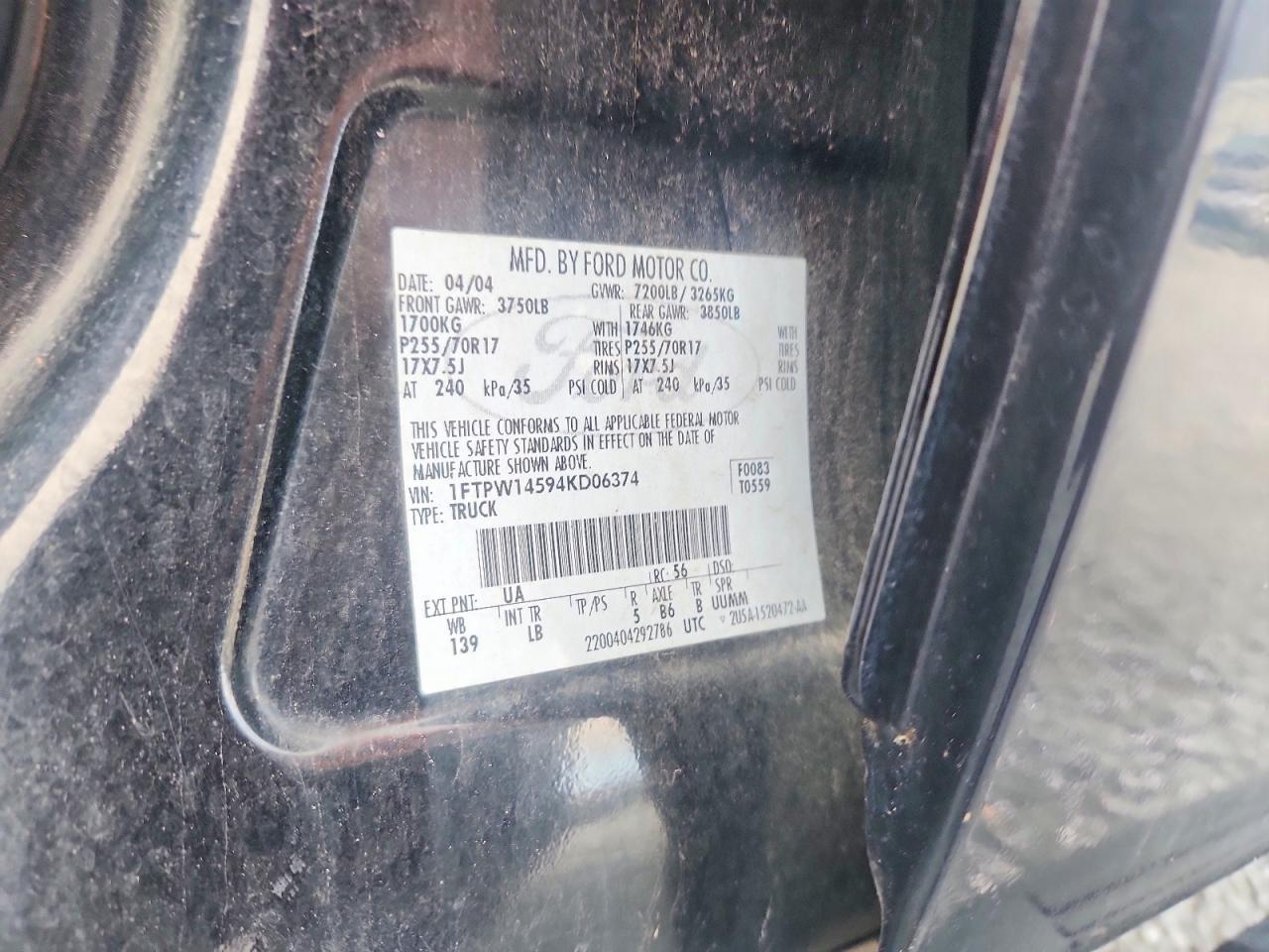 2004 Ford F150 Supercrew