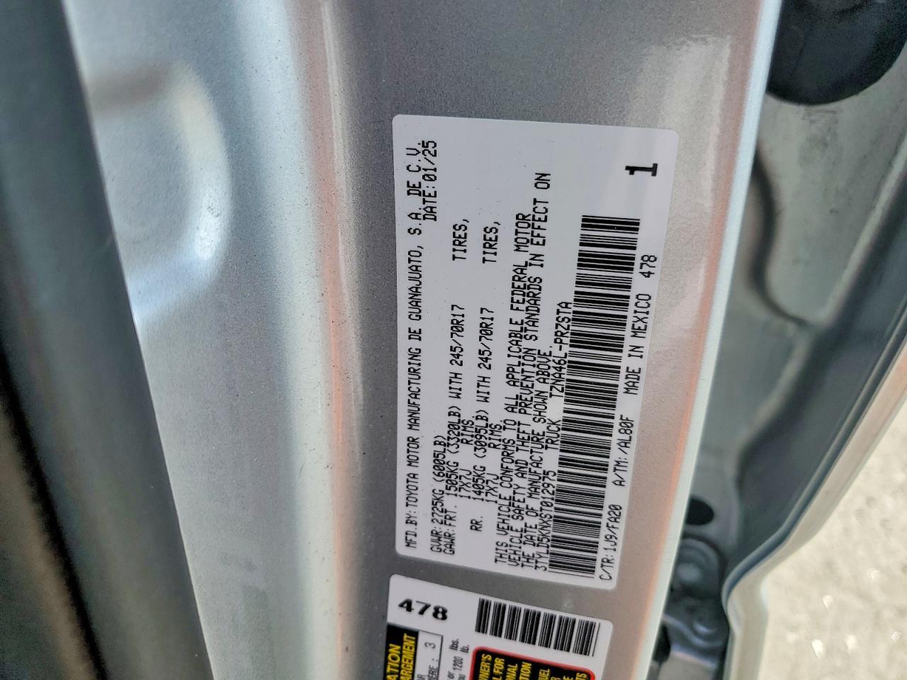 2025 Toyota Tacoma SR