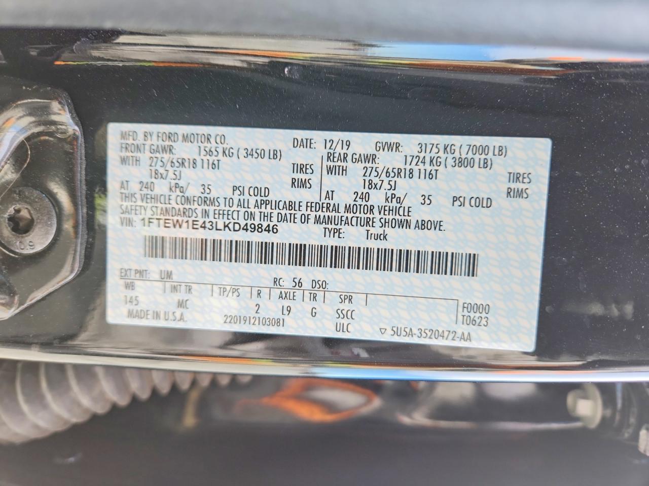 2020 Ford F150 Supercrew