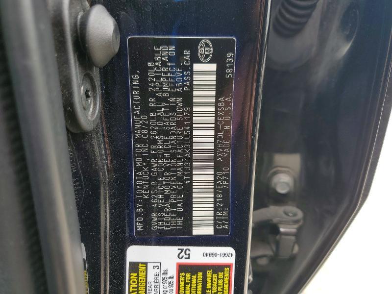 2020 Toyota Camry Hybrid se