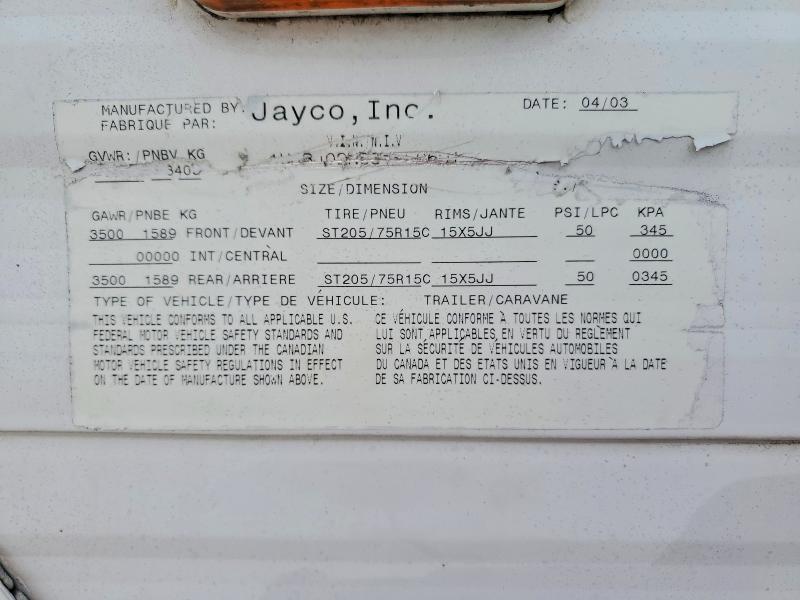2003 Jayco Camper