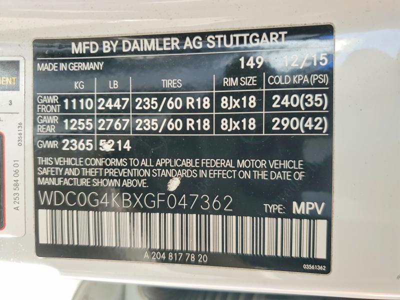 2016 Mercedes-Benz Glc 300 4matic