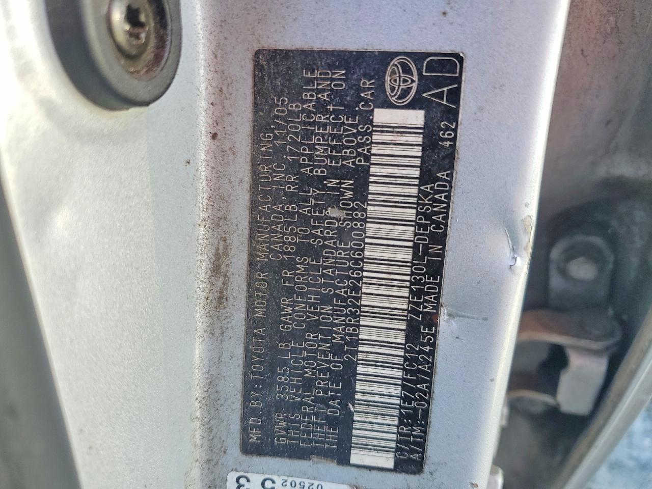 2006 Toyota Corolla s