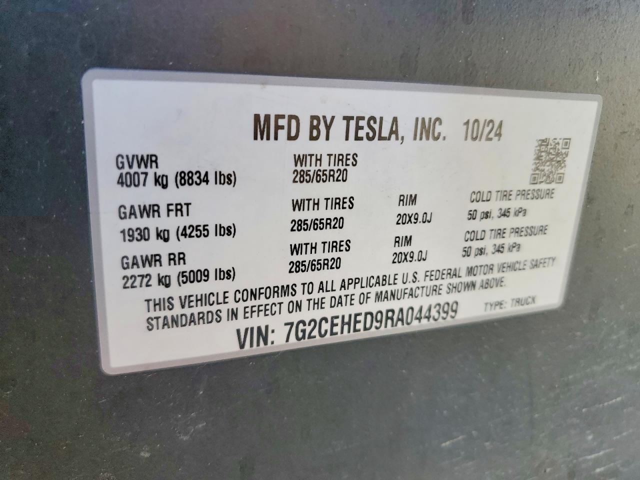 2024 Tesla Cybertruck