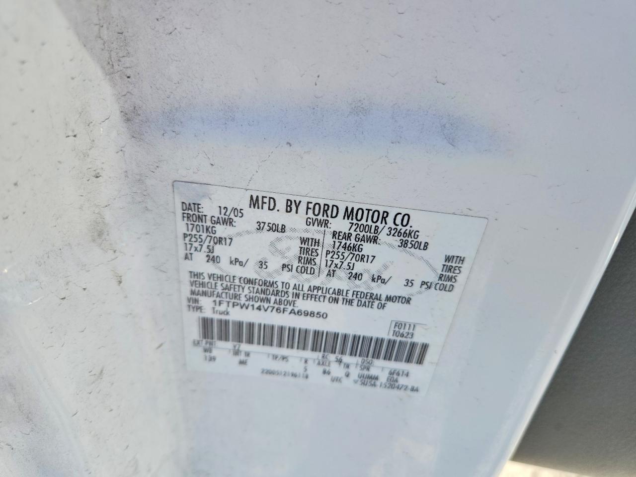 2006 Ford F150 Supercrew