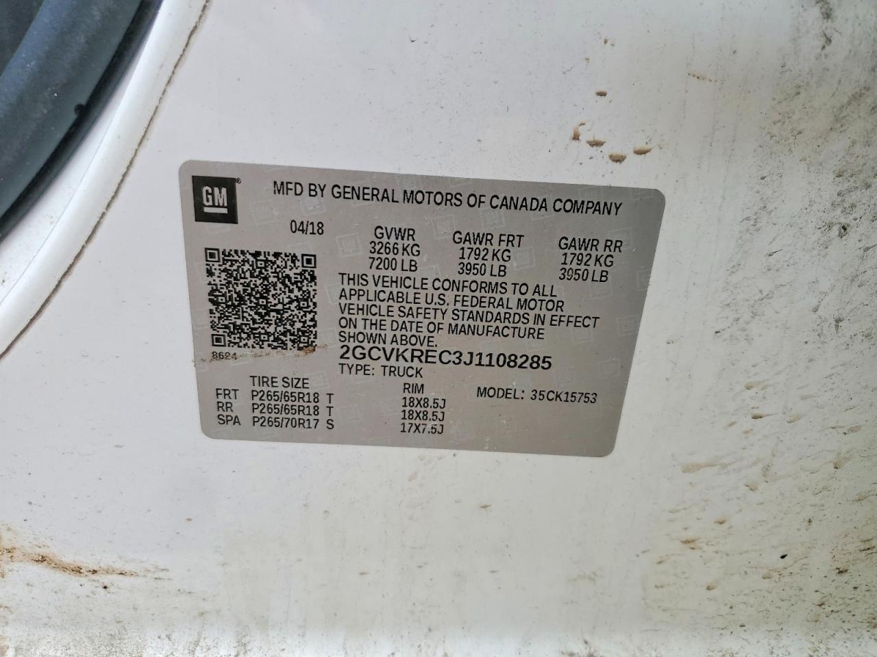 2018 Chevrolet Silverado K1500 LT