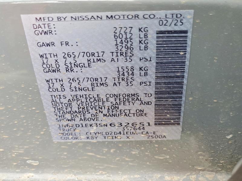 2025 Nissan Frontier PRO-4X