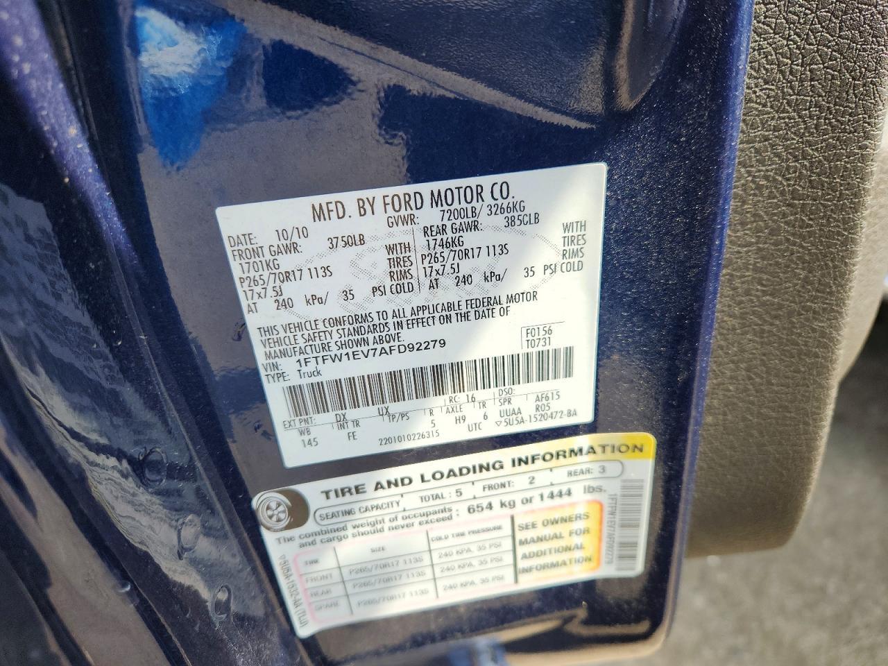 2010 Ford F150 Supercrew