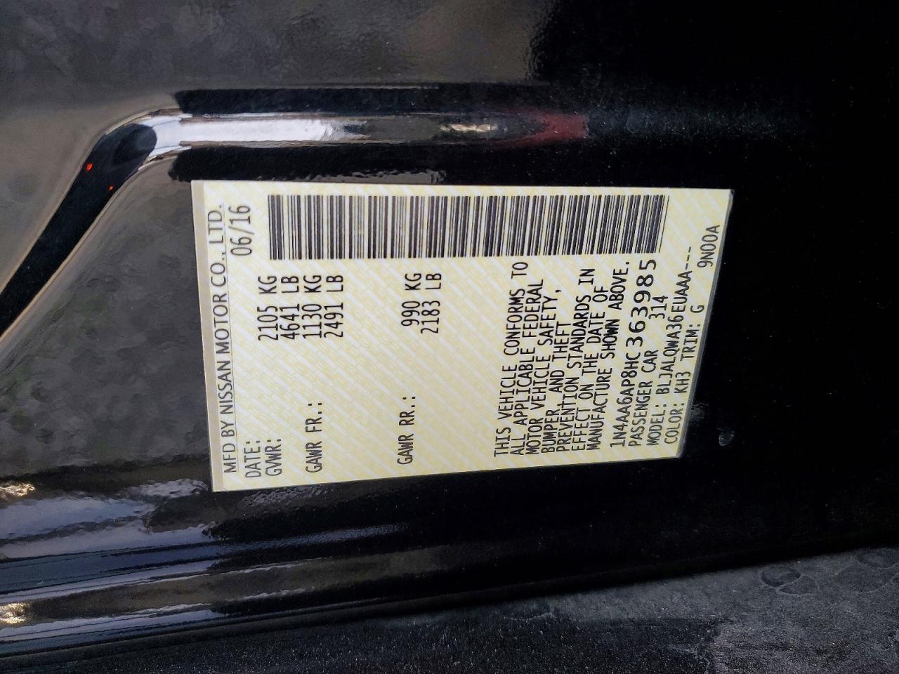 2017 Nissan Maxima 3.5 s