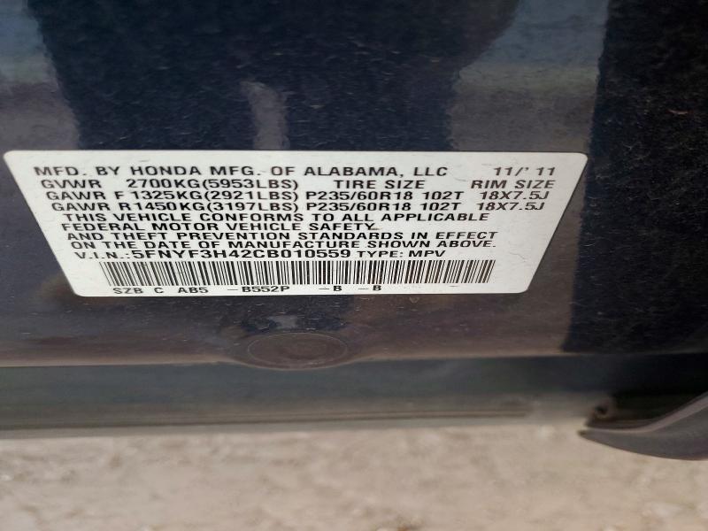 2012 Honda Pilot ex