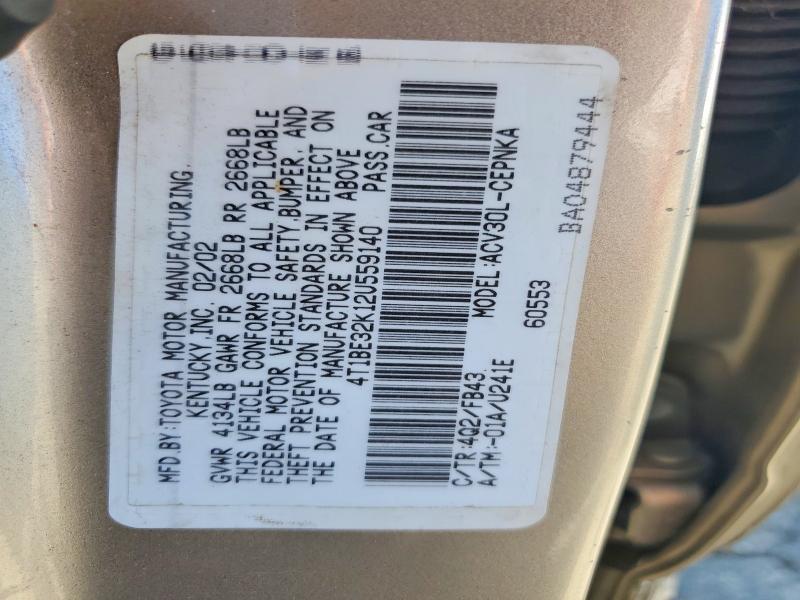 2002 Toyota Camry le