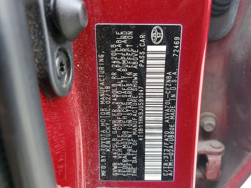 2018 Toyota Camry le