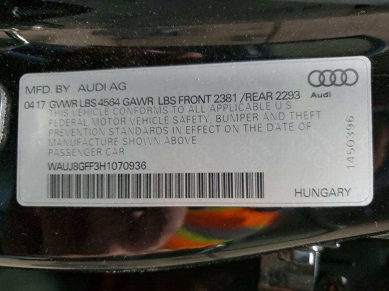 2017 Audi A3 Premium Plus