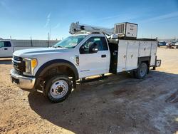 Salvage trucks for sale at Andrews, TX auction: 2017 Ford F550 Super Duty Utility / Service Truck