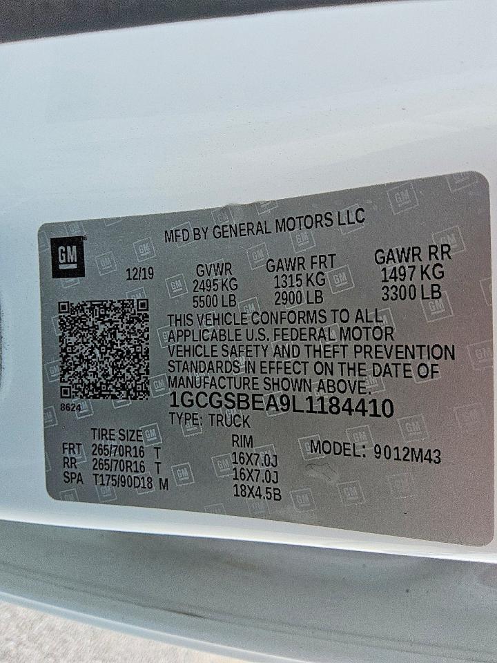 2020 Chev Colorado