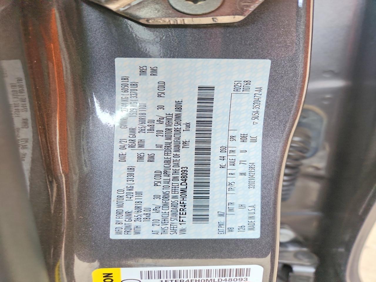 2021 Ford Ranger XL