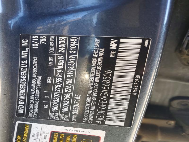 2016 Mercedes-Benz Gl 450 4matic