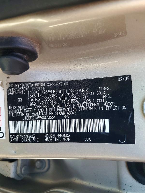 2005 Toyota Highlander Base