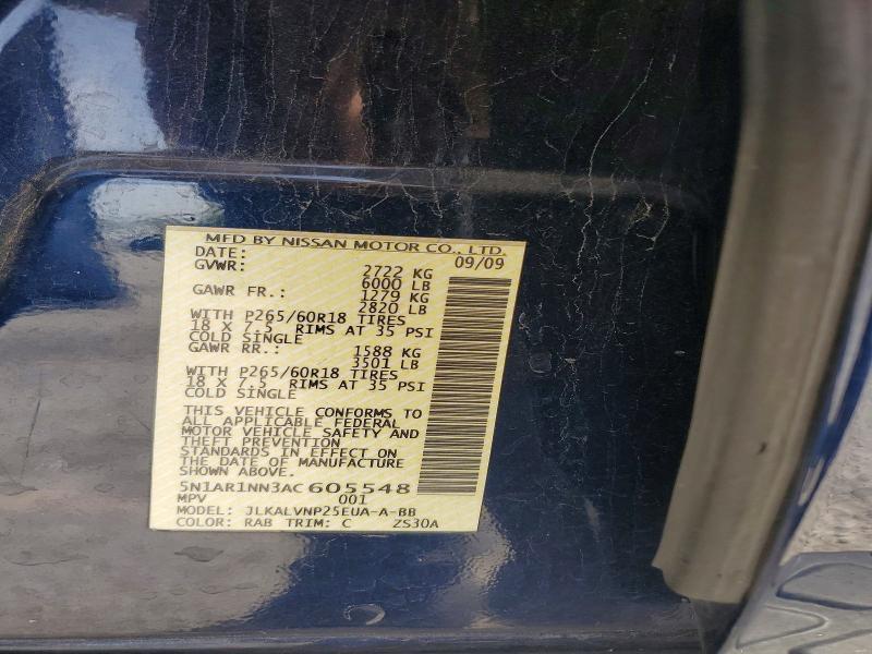 2010 Nissan Pathfinder s FE+