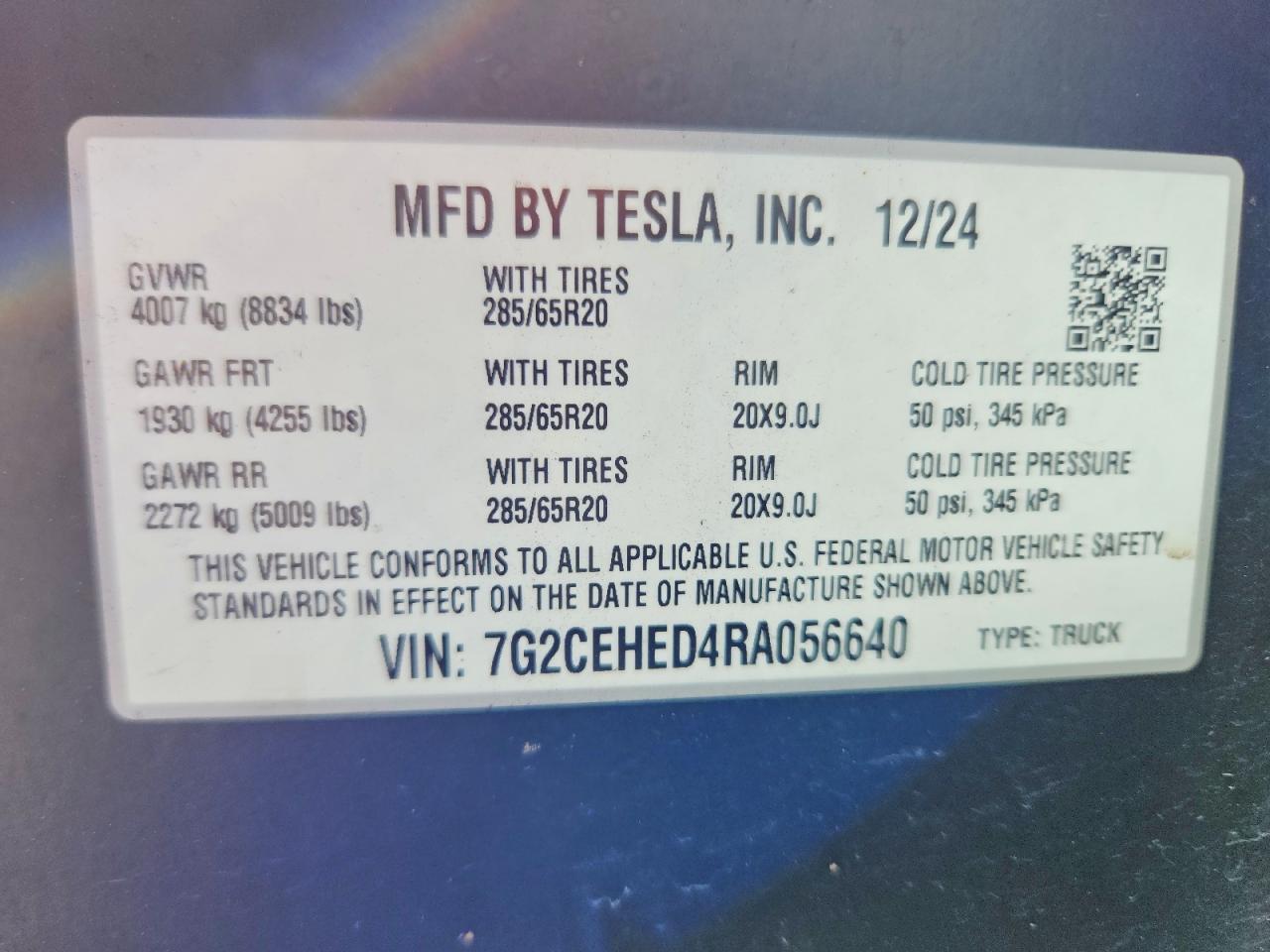 2024 Tesla Cybertruck