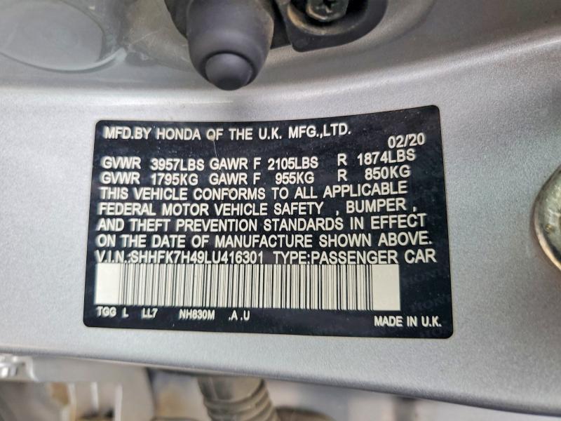 2020 Honda Civic Sport