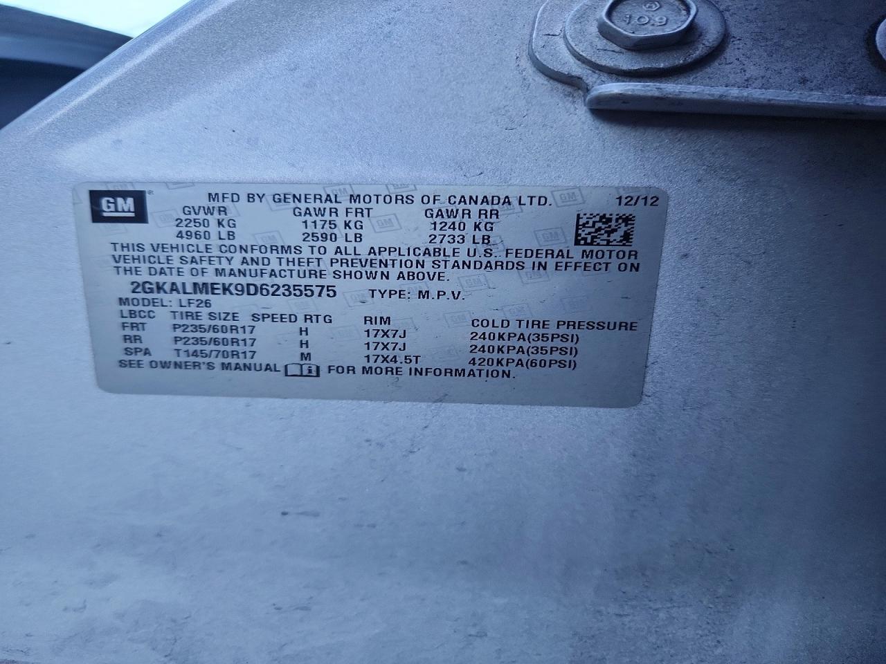 2013 GMC Terrain sle