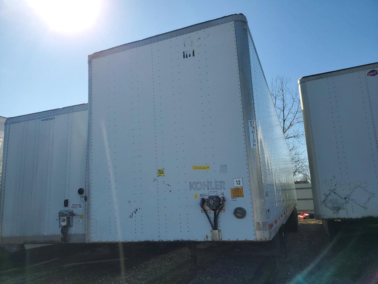 2013 Utility VS2DX DRY Van Trailer