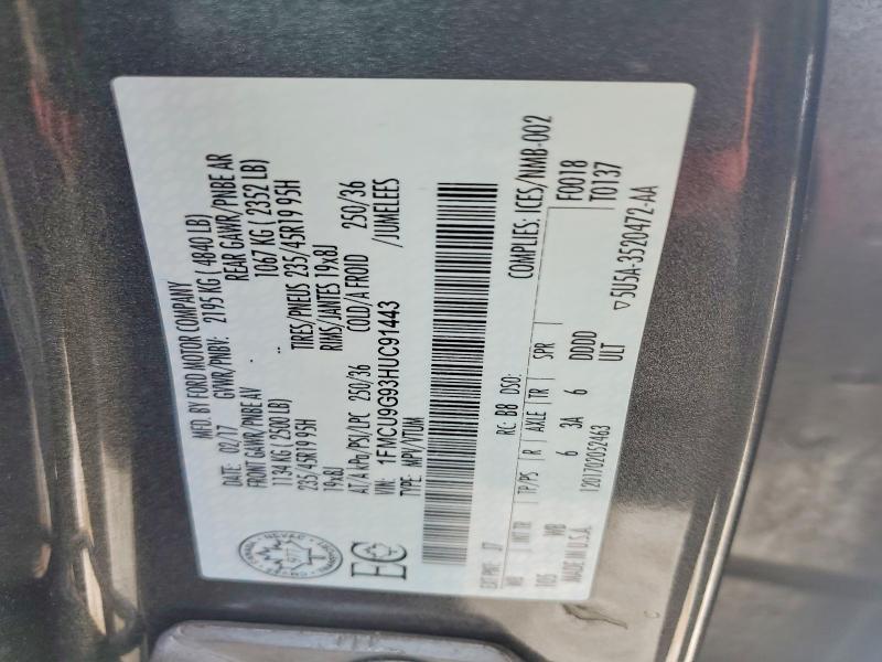 2017 Ford Escape se