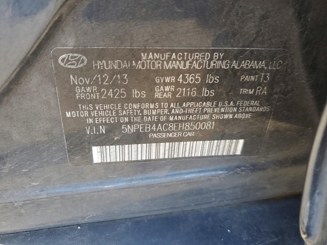 2014 Hyundai Sonata gls