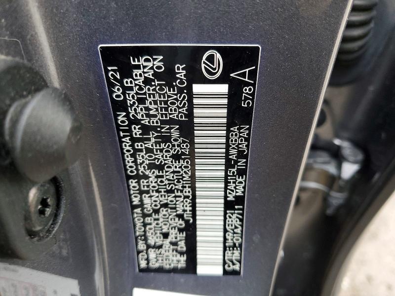 2021 Lexus Ux 250h f Sport