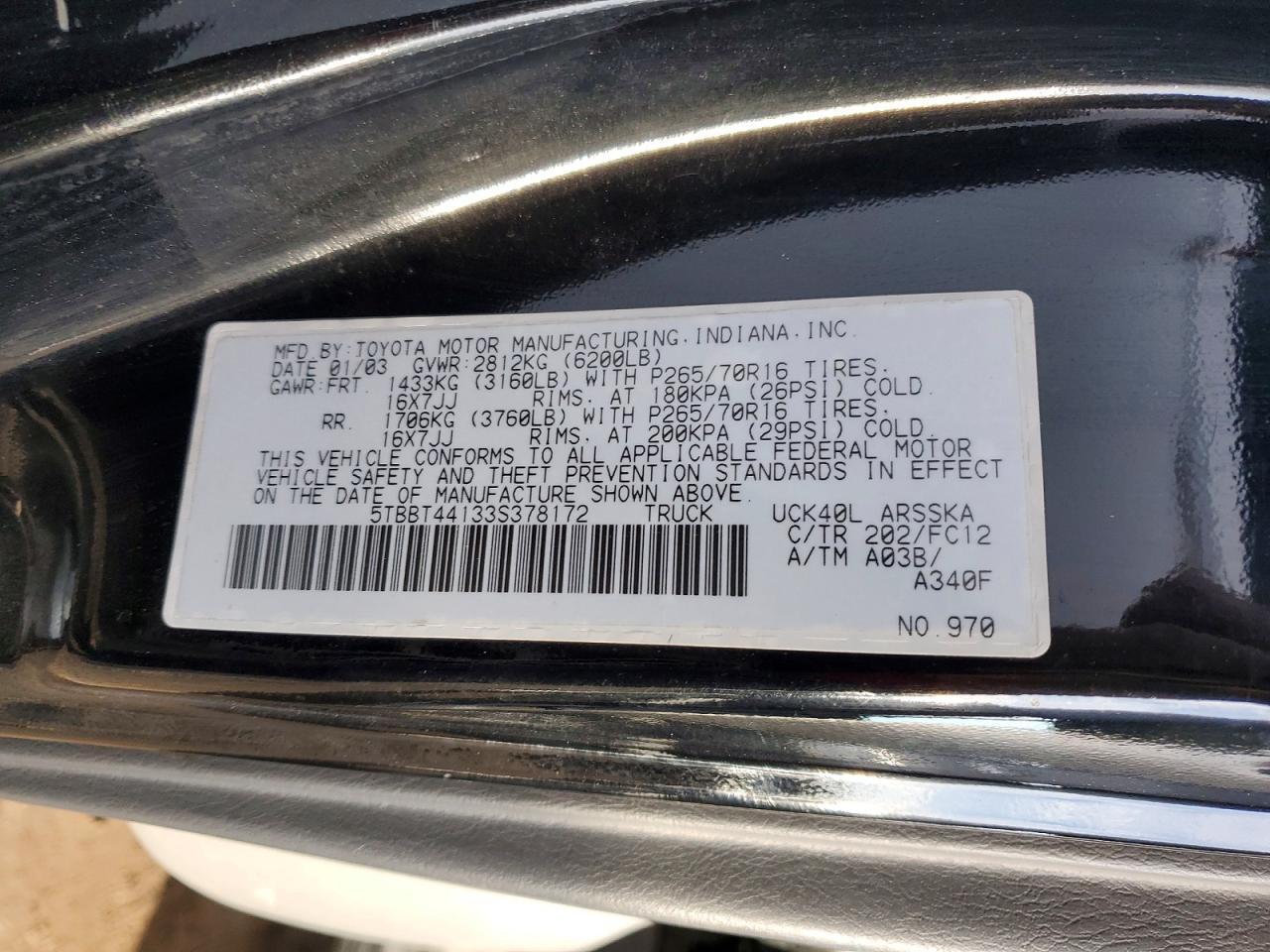 2003 Toyota Tundra SR5
