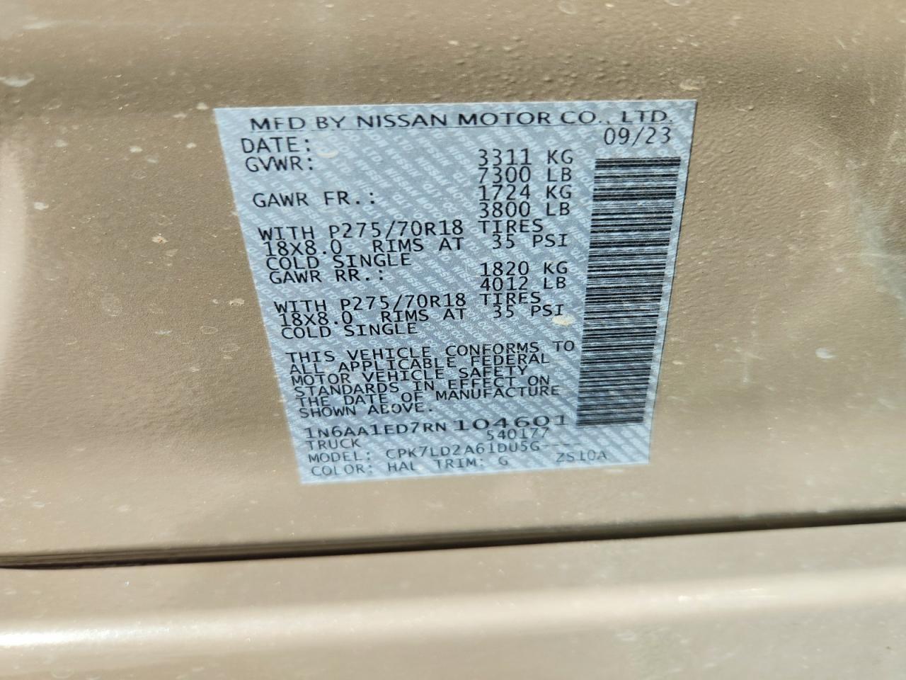 2024 Nissan Titan PRO-4X