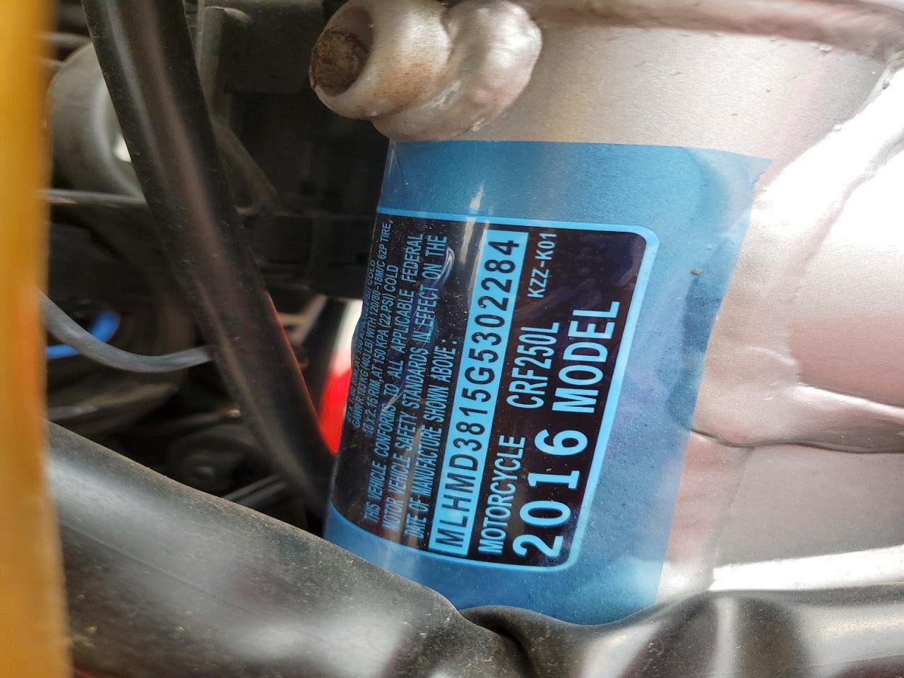 2016 Honda CRF250 L