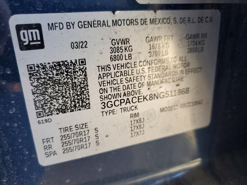 2022 Chevrolet Silverado C1500 LT