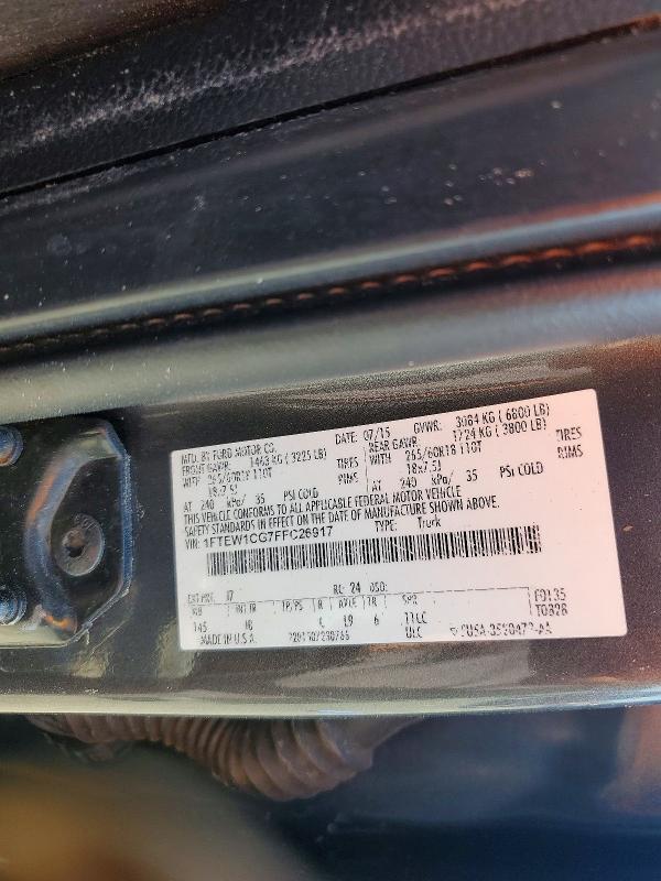 2015 Ford F150 Supercrew