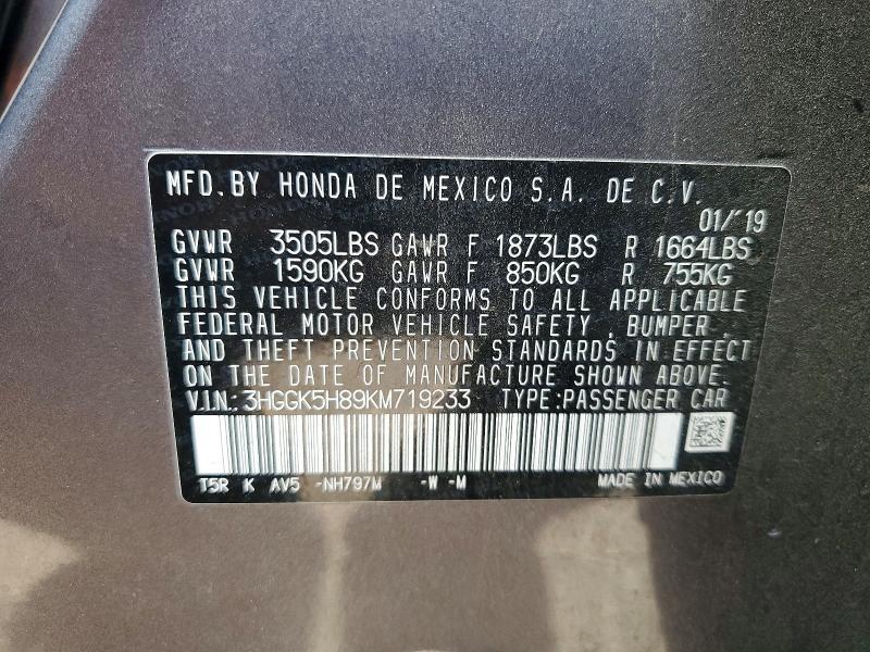 2019 Honda Fit ex