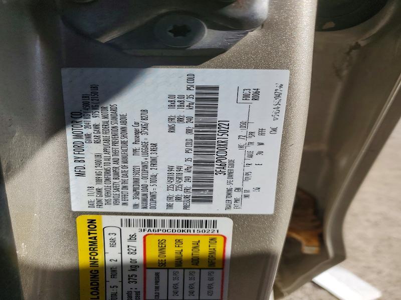 2019 Ford Fusion sel