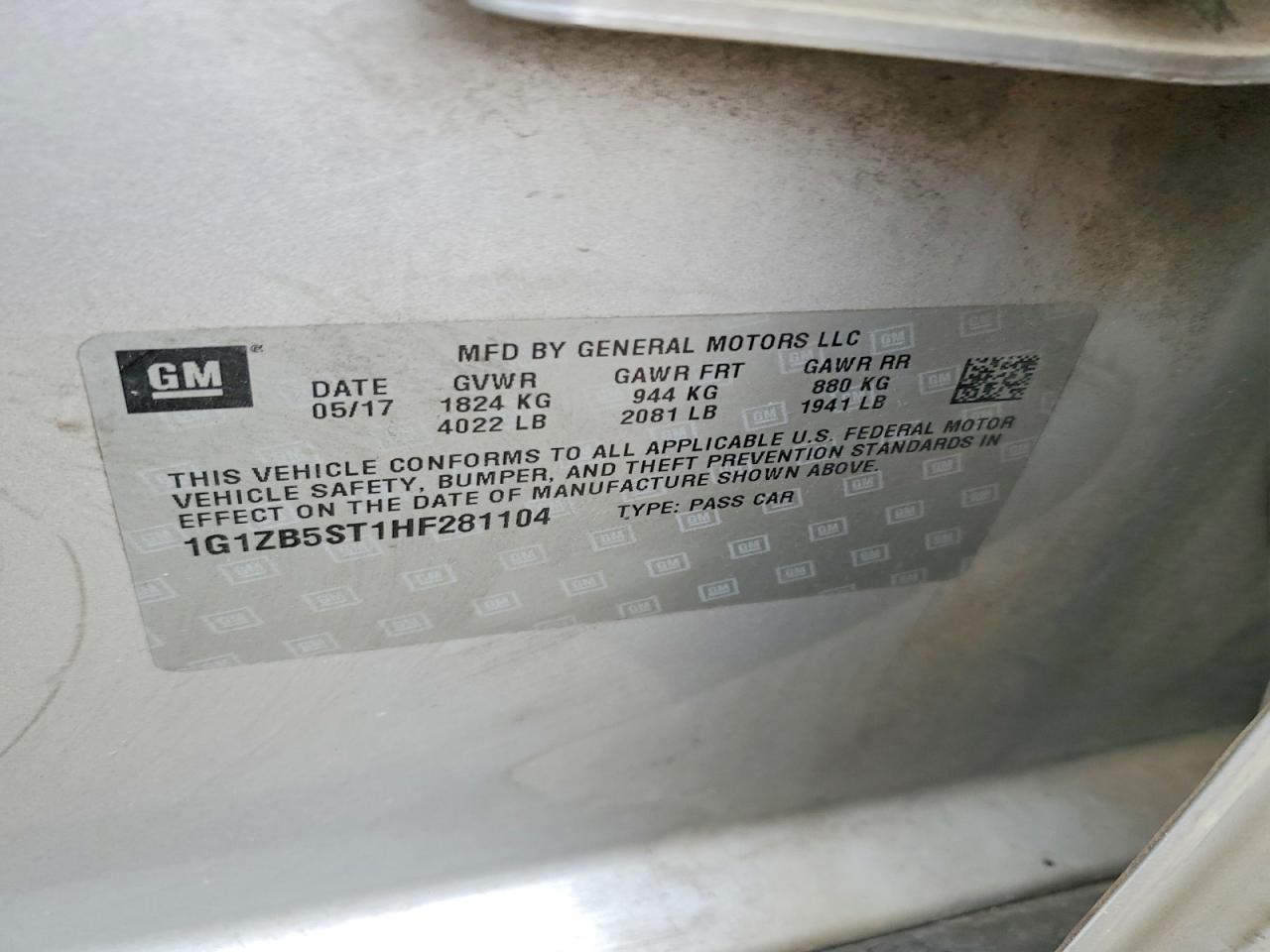 2017 Chevrolet Malibu ls