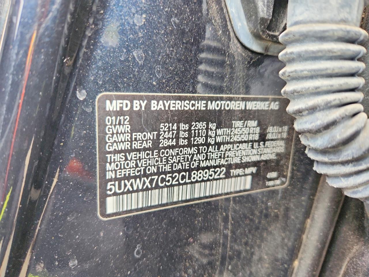 2012 BMW X3 Xdrive35i