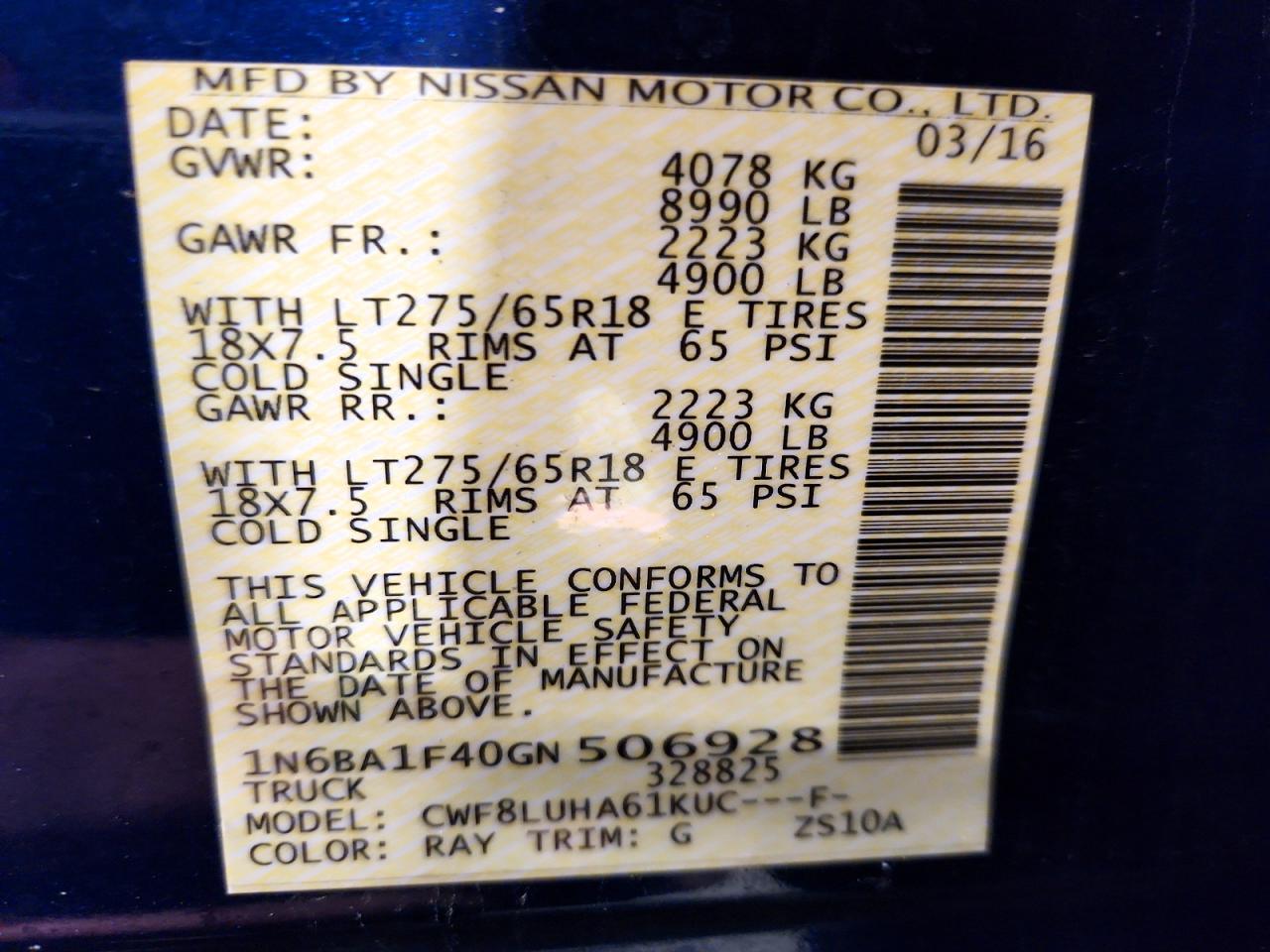 2016 Nissan Titan XD PRO-4X