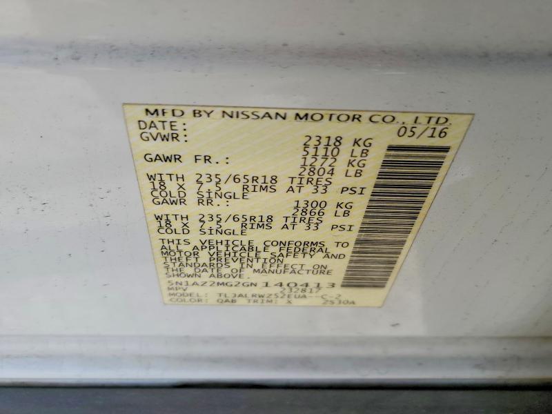 2016 Nissan Murano sl